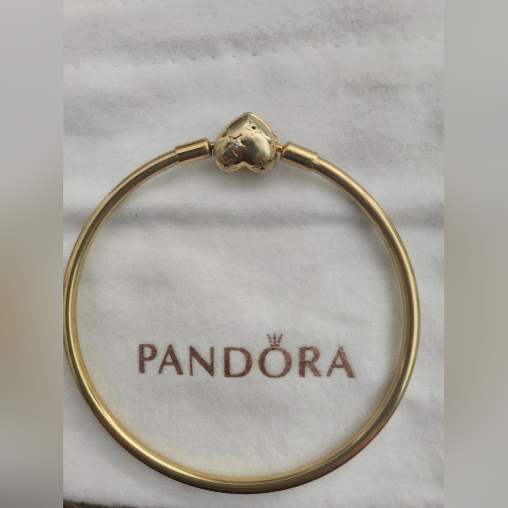 Gold plated Pandora bangle